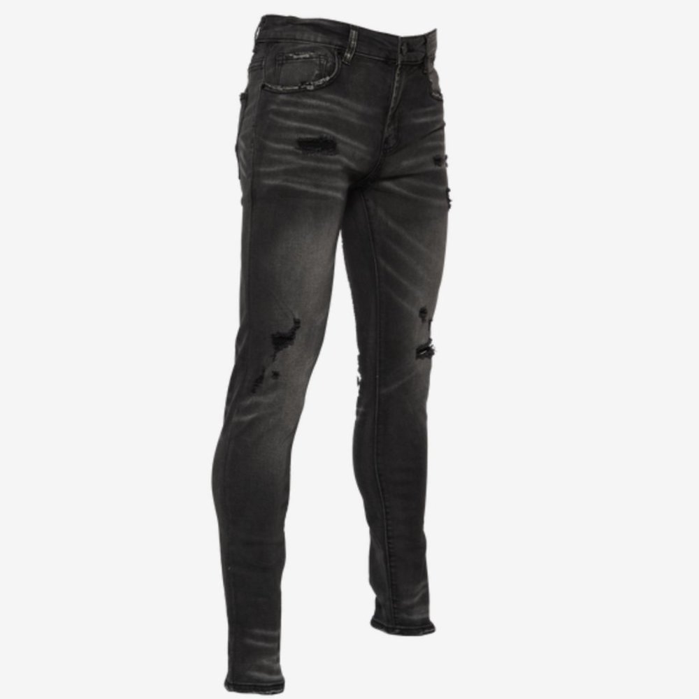 Smugglers Moon Knee Rip Routine Jeans - Picture 4 of 6